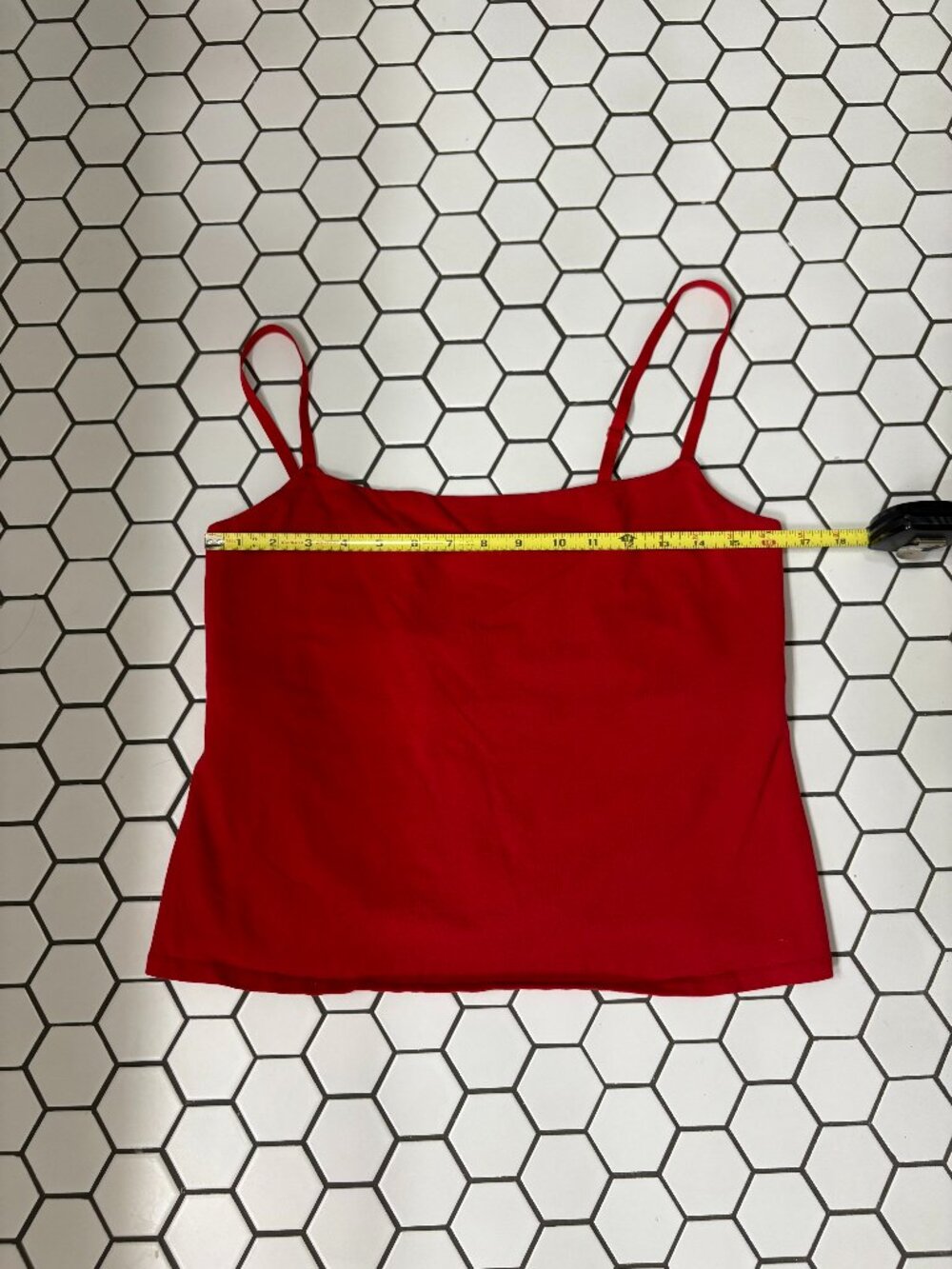 SKIMS Cotton Jersey Cami Tank Top 2X Red Fitted Stretch